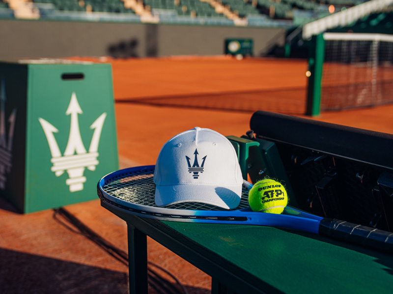 Maserati on the clay courts of the Rolex Monte-Carlo Masters