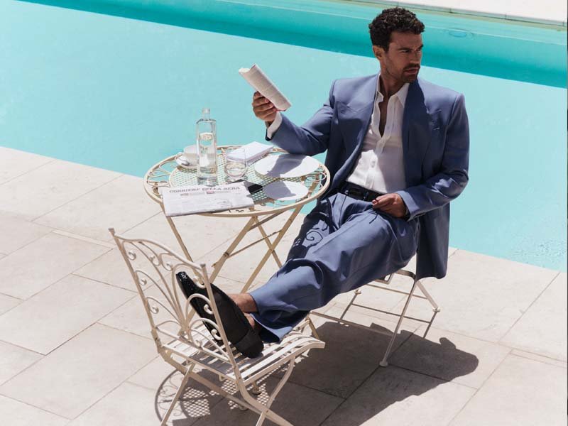 Theo James, the New Face of Dolce & Gabbana Light Blue